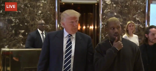 Donald Trump meets Kanye West at Trump Tower in New York City on Dec. 13, 2016.Twitter